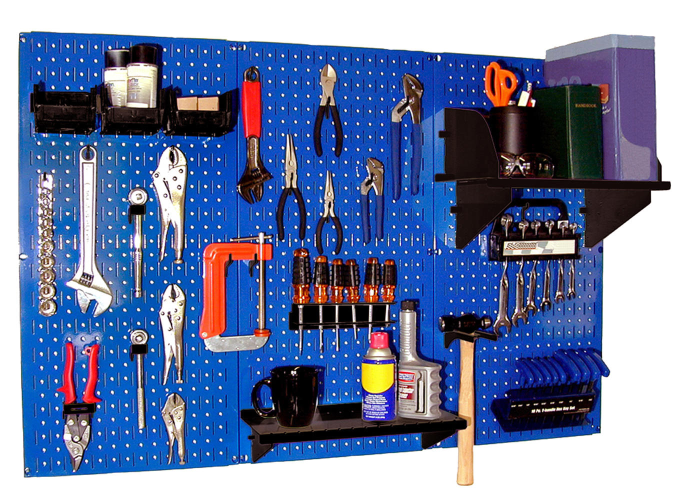 4ft Metal Pegboard Premium Tool Storage Kit - Toolboard with Hooks