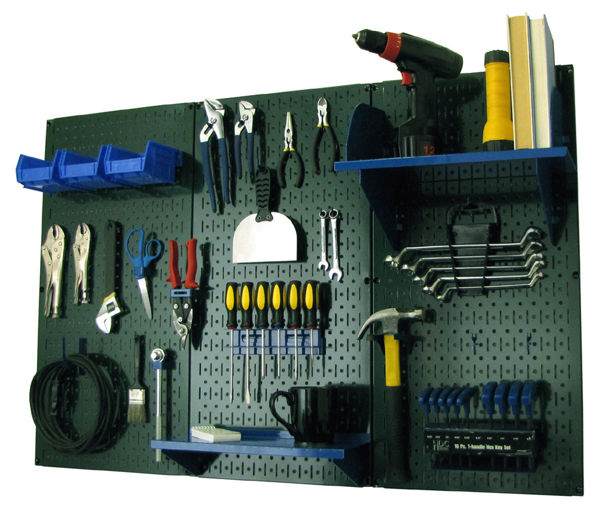 4ft Metal Pegboard Premium Tool Storage Kit - Toolboard with Hooks
