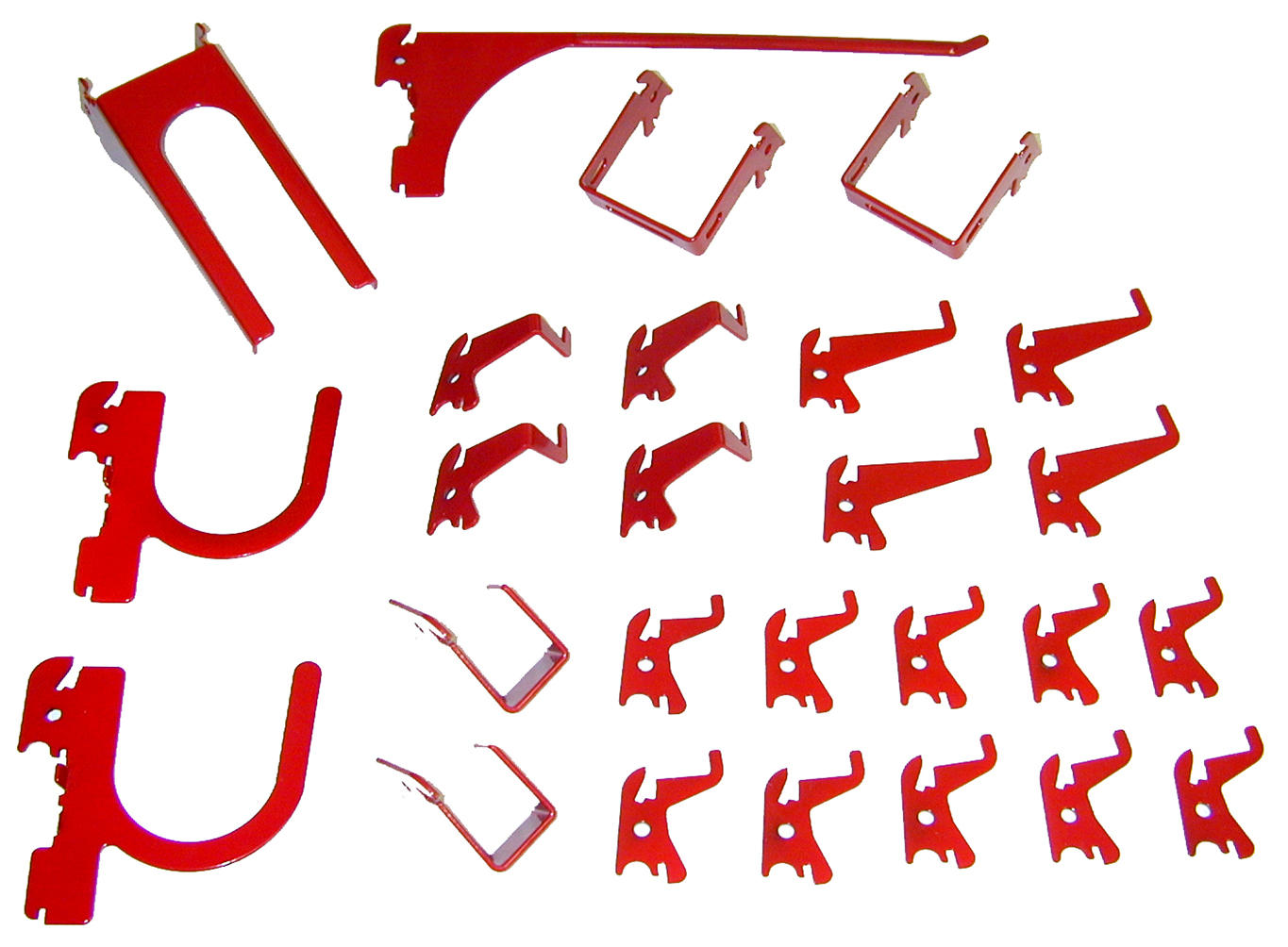 Deluxe Slotted Metal Pegboard Accessory Pack (26) Pieces - KT-200-DLX