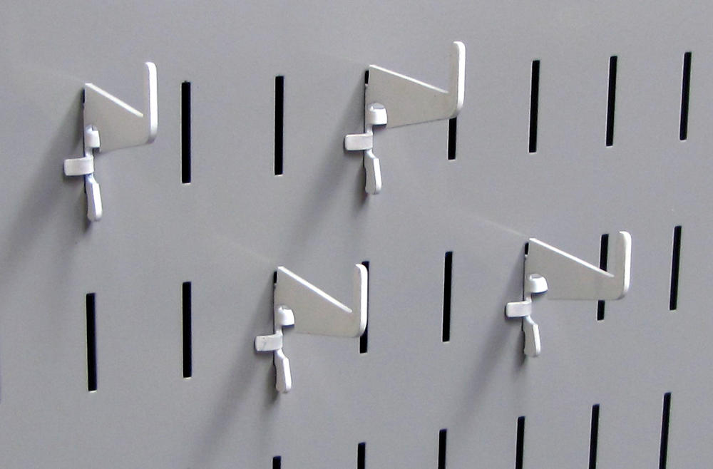 Medium Slotted Hook (4) Pack - 1-7/8in Reach - 10-HM-002