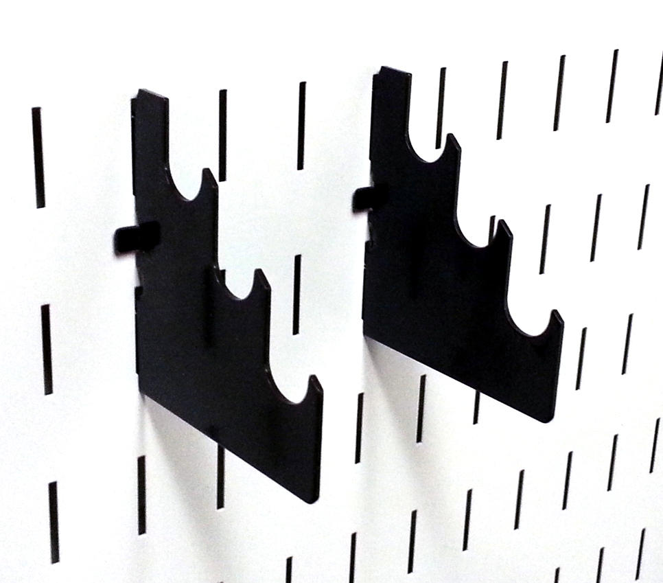 Slotted Metal Pegboard Rod Bracket Pair - 10-CR-105