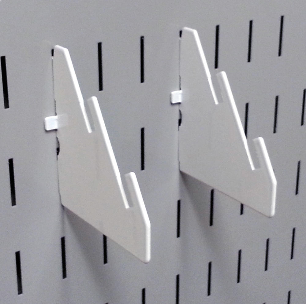 Slotted Metal Pegboard Slotted Bracket Pair - 10-CN-104