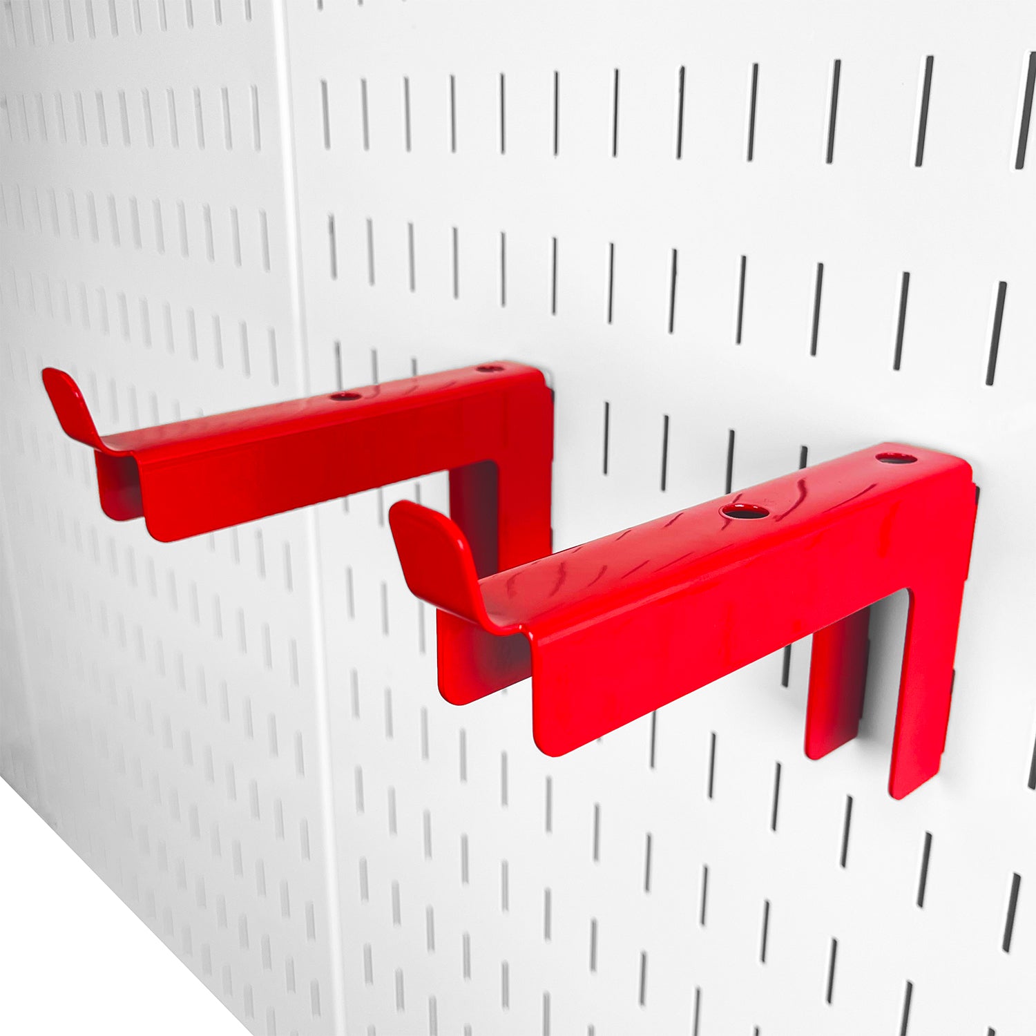 6in Medium Length Heavy Load Sturdy Pegboard Wall Hook Pair - 10-SAS-0106