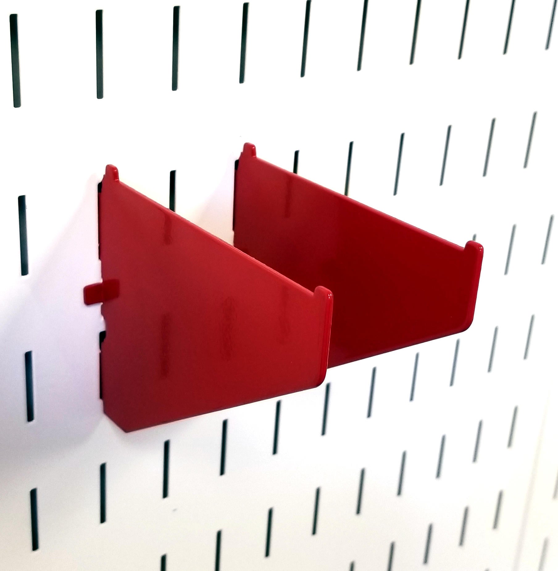 Pegboard Shelf Brackets & Clamp Rack Brackets for Wall Storage - 4 to 12 Inch Shelf Bracket Pair & Clamp Bracket Pair