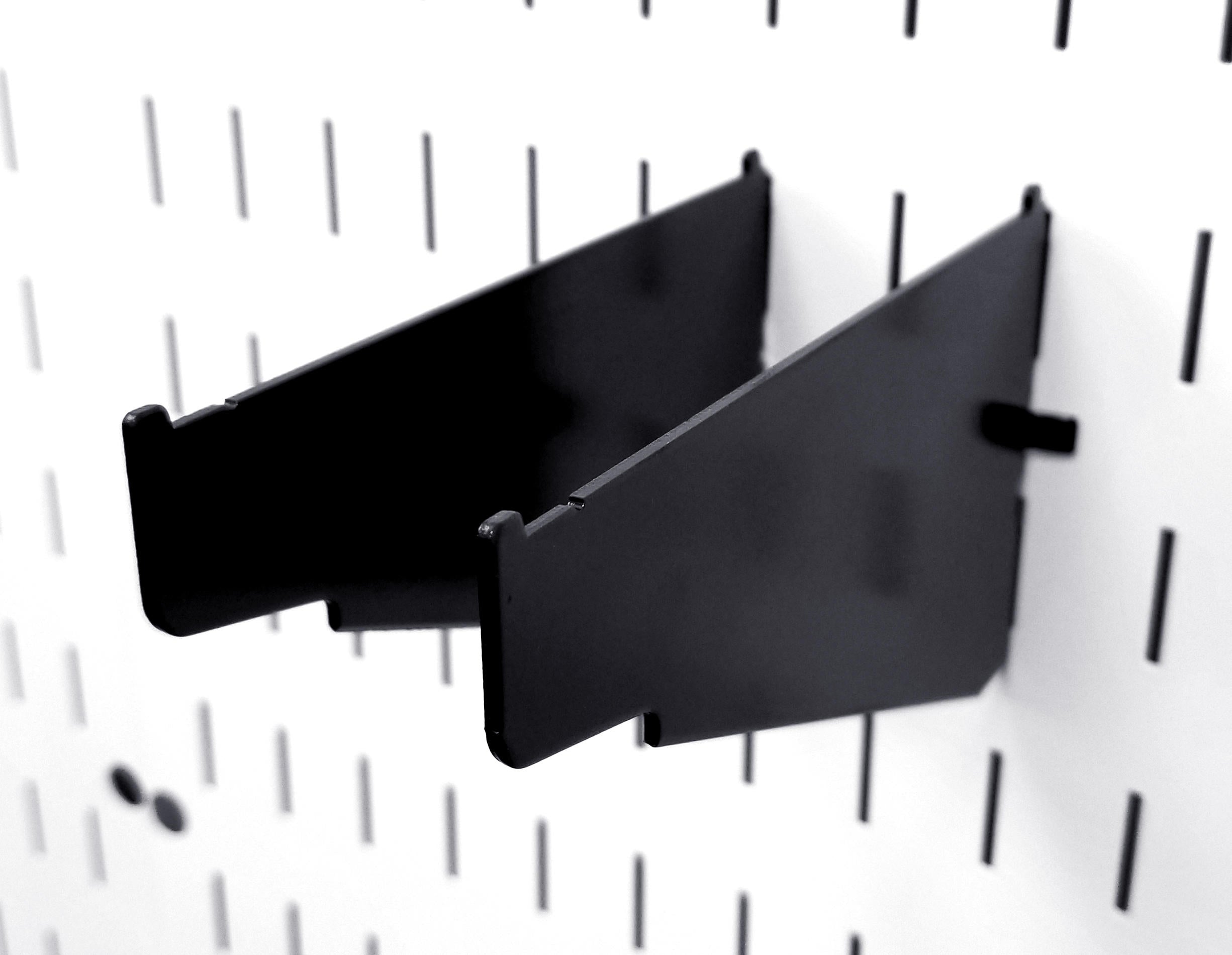 Pegboard Shelf Brackets & Clamp Rack Brackets for Wall Storage - 4 to 12 Inch Shelf Bracket Pair & Clamp Bracket Pair