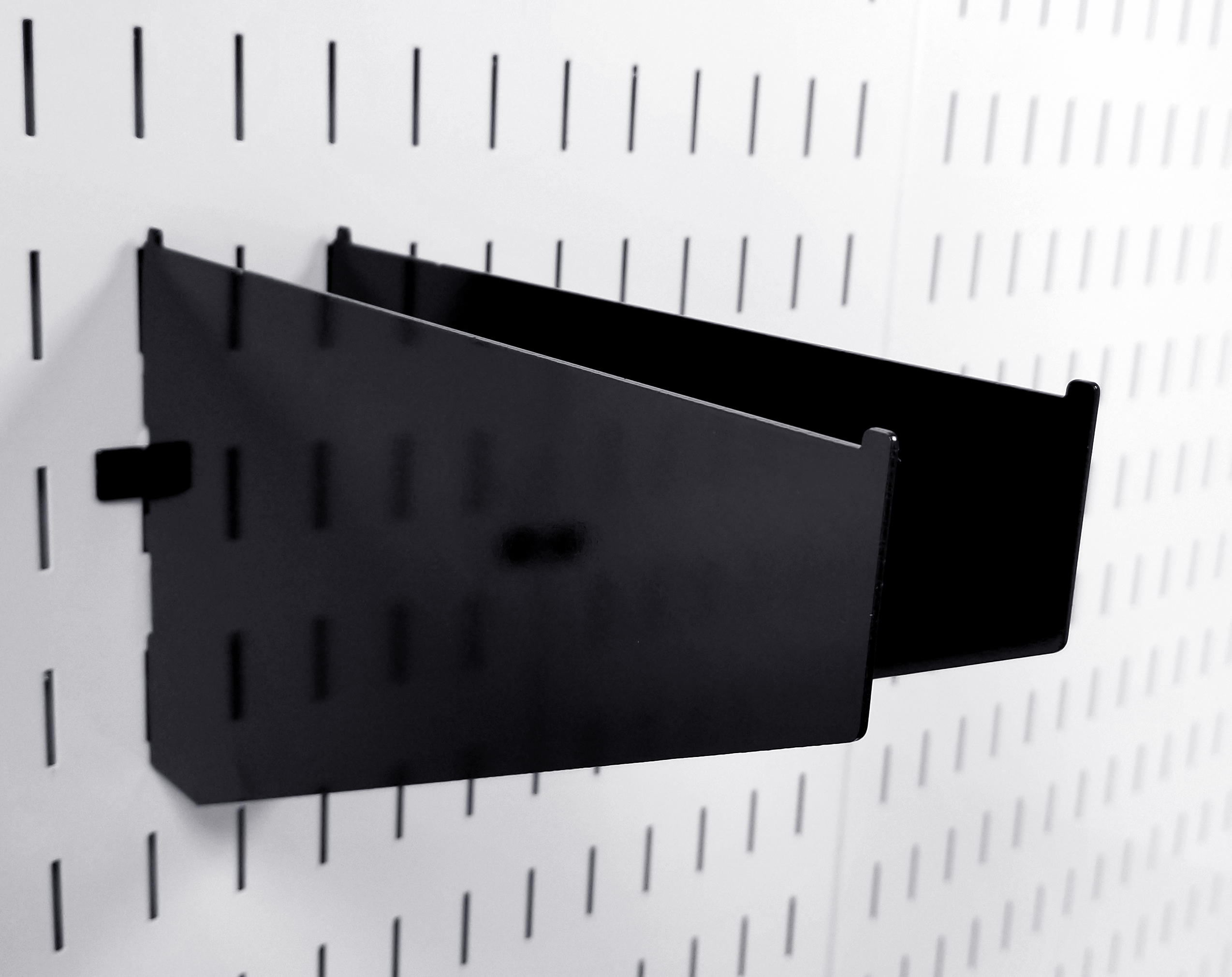 Pegboard Shelf Brackets & Clamp Rack Brackets for Wall Storage - 4 to 12 Inch Shelf Bracket Pair & Clamp Bracket Pair