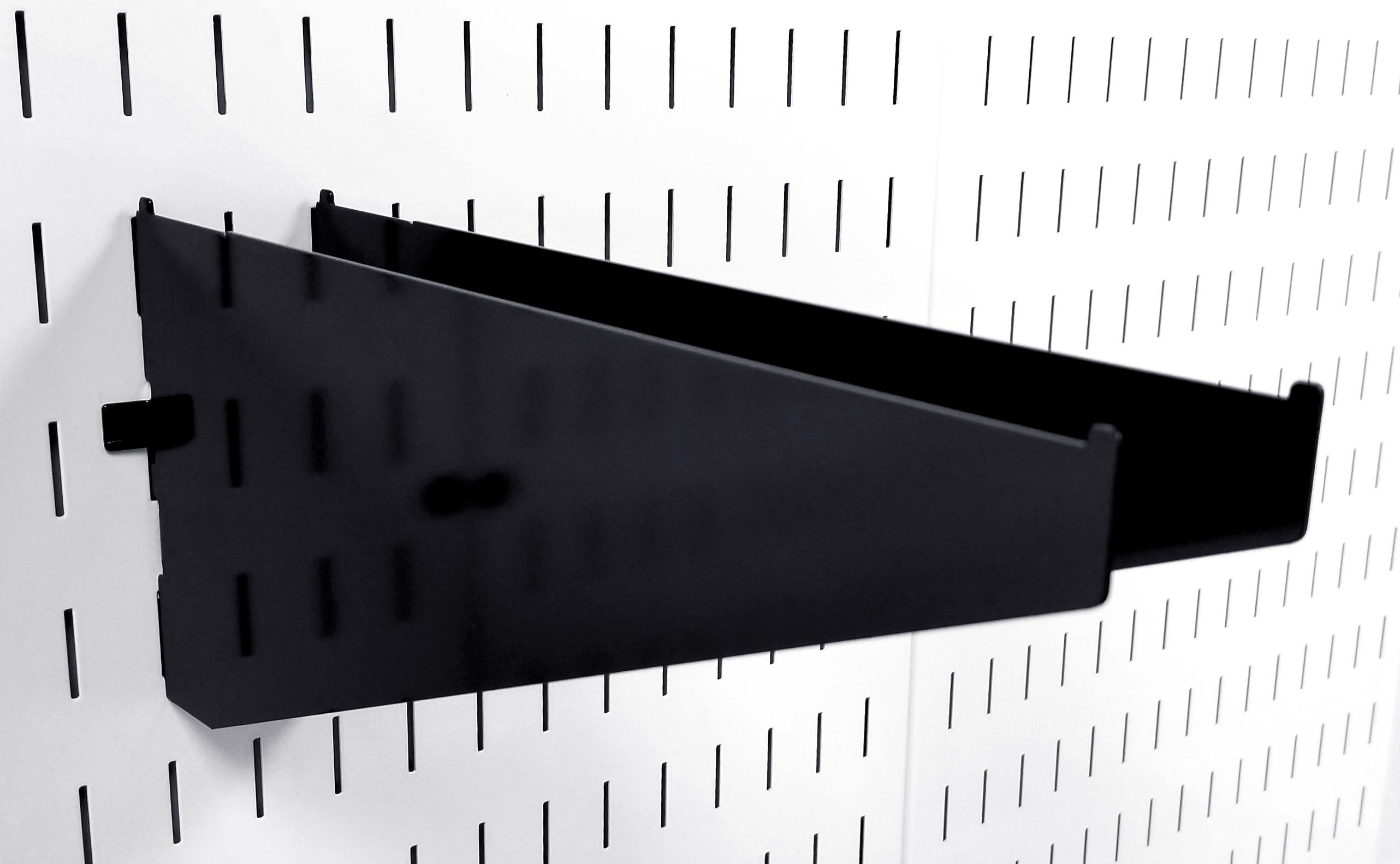 Pegboard Shelf Brackets & Clamp Rack Brackets for Wall Storage - 4 to 12 Inch Shelf Bracket Pair & Clamp Bracket Pair