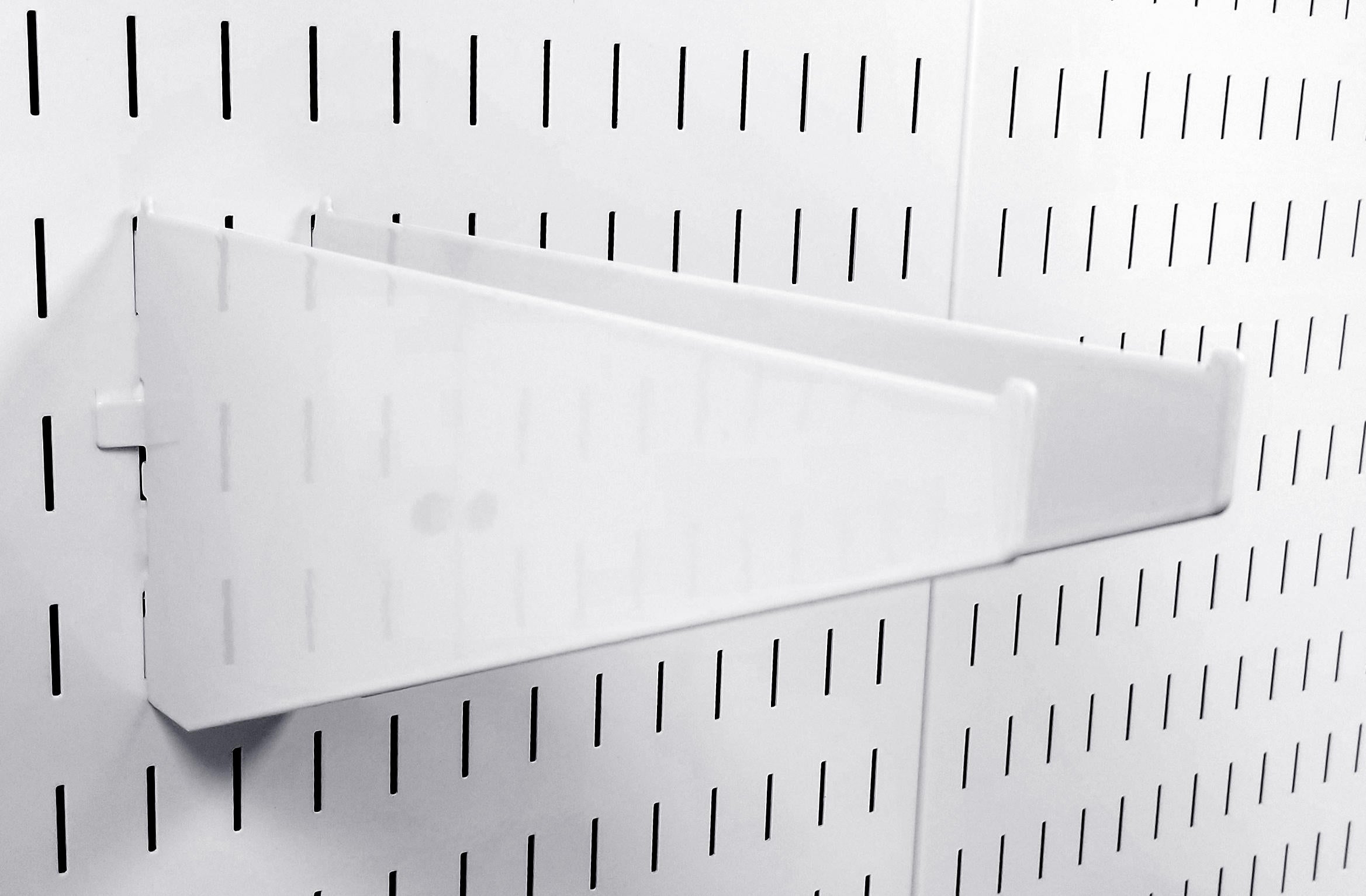 Pegboard Shelf Brackets & Clamp Rack Brackets for Wall Storage - 4 to 12 Inch Shelf Bracket Pair & Clamp Bracket Pair