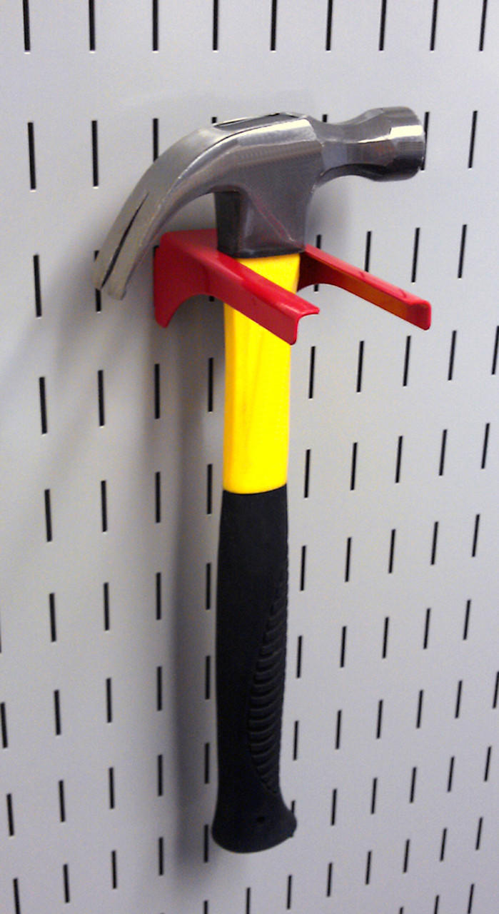 Slotted Peg Hook for Hammer on Wall Control