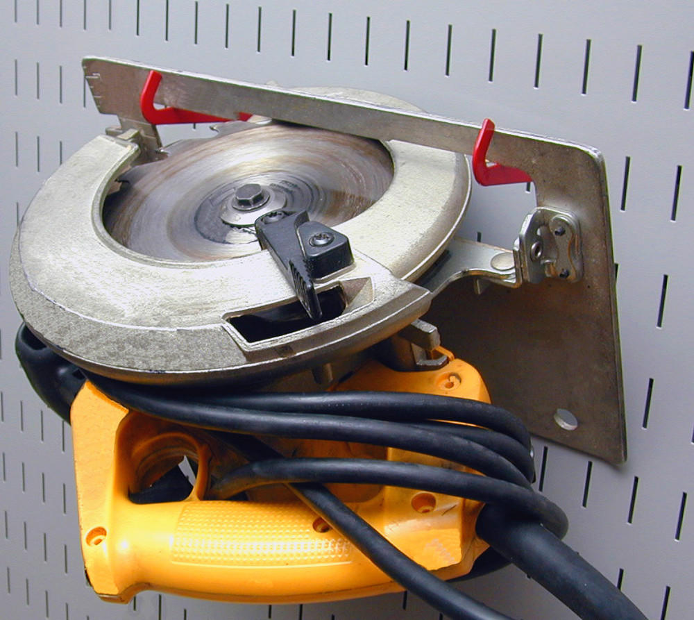 How to Hang Circular Saw on Pegboard Panel Rack