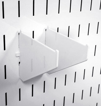 Pegboard Shelf Brackets & Clamp Rack Brackets for Wall Storage - 4 to 12 Inch Shelf Bracket Pair & Clamp Bracket Pair
