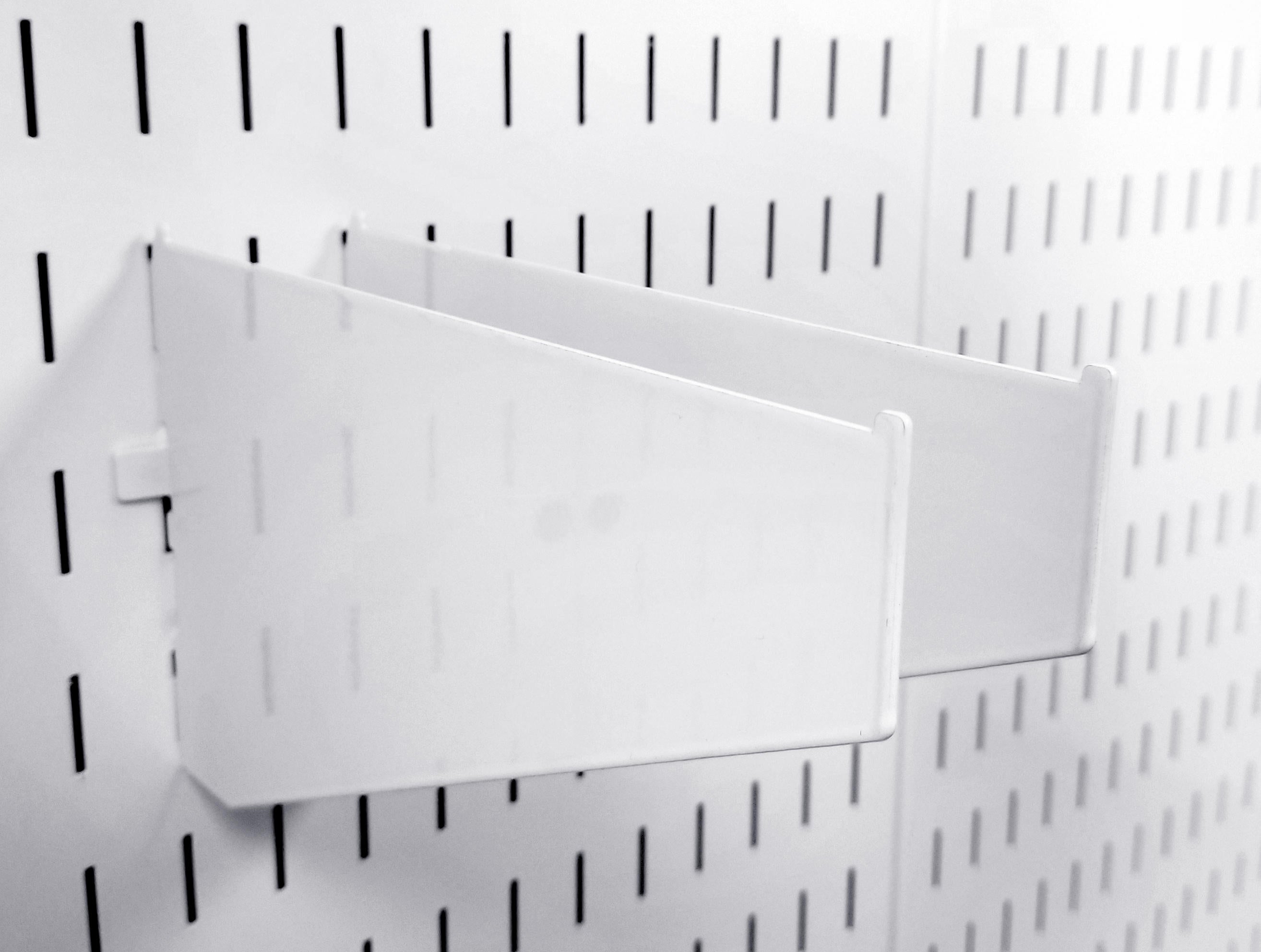 Pegboard Shelf Brackets & Clamp Rack Brackets for Wall Storage - 4 to 12 Inch Shelf Bracket Pair & Clamp Bracket Pair