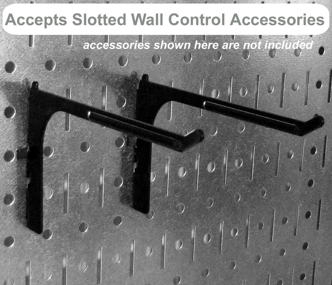 Wall Control Accepts Slotted Pegboard Accessories