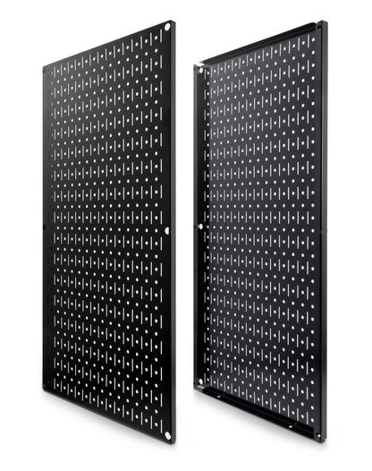 Wall Control Premium Steel Pegboard Kit - Black Pegboard with Hooks